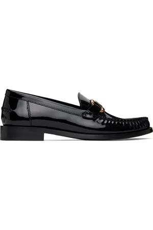 Salvatore Ferragamo Black Maryan Loafers