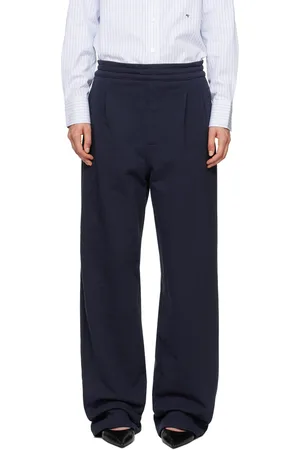 Carter Young SSENSE Exclusive Navy Pleated Sweatpants