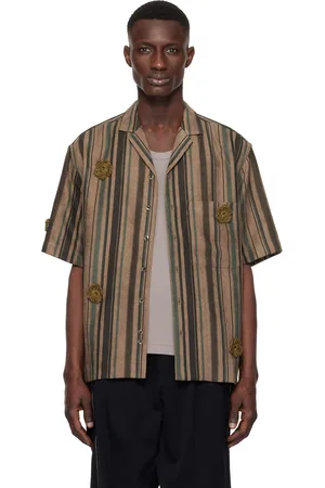 SONG FOR THE MUTE Brown Daisy S/S Box Shirt