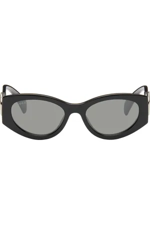 Gucci Black Cat-Eye Frame Sunglasses