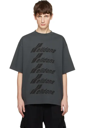 We11 Done Gray Printed T-Shirt
