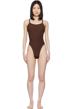 Hunza G Brown Bette Swimsuit