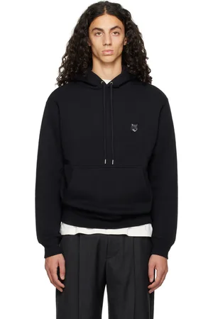Maison Kitsuné Black Bold Fox Head Hoodie