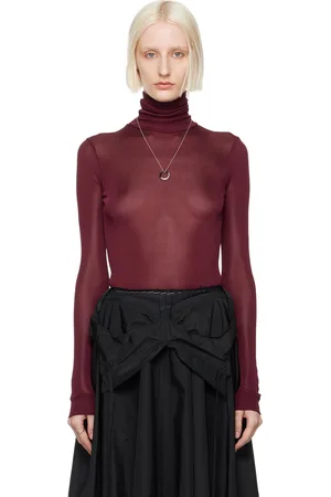 Maison Margiela Burgundy Antistram Bodysuit