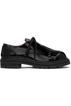 Marni Black Leather Dada Derbys