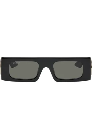 Gucci Black Rectangular Sunglasses