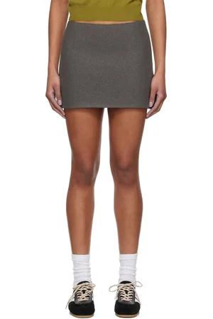 RIER Gray Walker Miniskirt