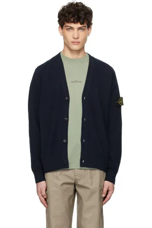 Stone Island Navy Light RWS Geelong Wool Cardigan
