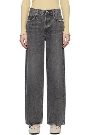 AGOLDE Gray Low Slung Baggy Jeans