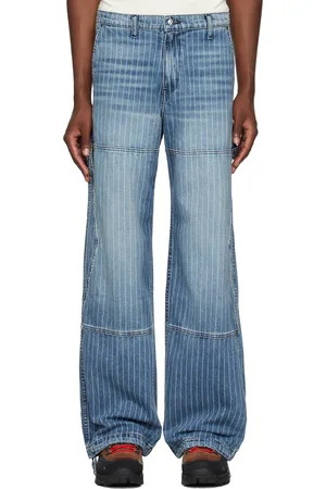 Rhude Indigo Wabash Reza Double Knee Jeans