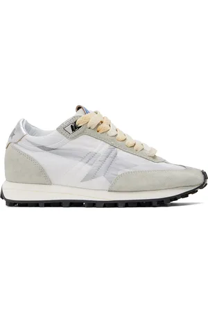Golden Goose White & Gray Marathon Sneakers