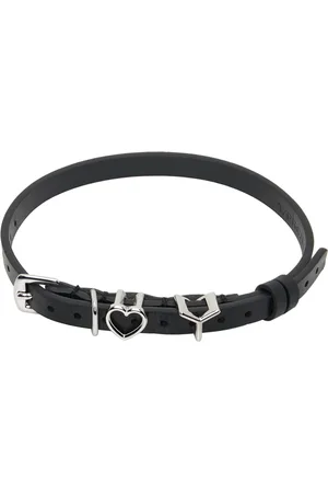 Y / PROJECT Black Y Heart Belt Choker