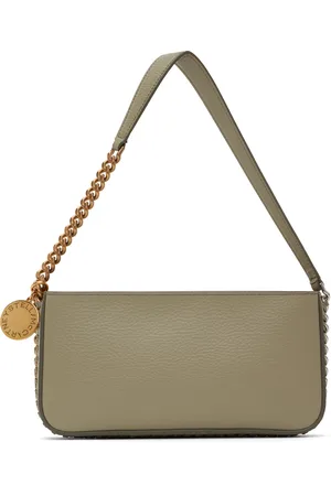 Stella McCartney Beige Frayme Baguette Shoulder Bag