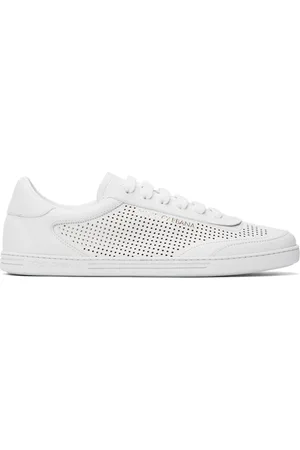 Dolce & Gabbana White Saint Tropez Calfskin Sneakers