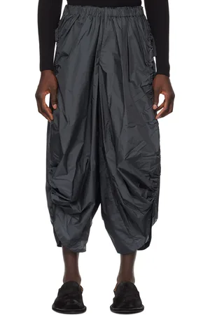 Issey Miyake Gray Gathered Trousers