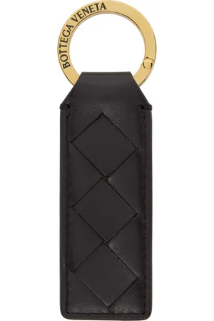 Bottega Veneta Black Tab Key Ring