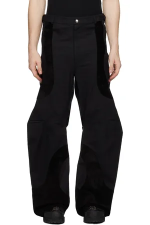 CMMAWEAR Black Articulated Dart Trousers