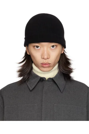 Jil Sander Black Fine Cashmere Beanie