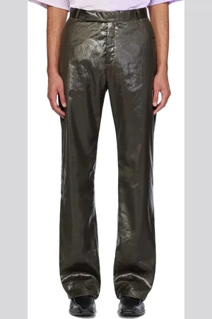 MARTINE ROSE Khaki Relaxed-Fit Trousers