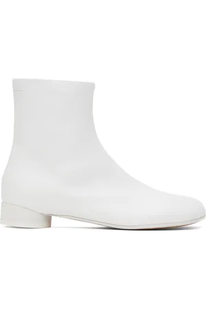 Maison Margiela White Anatomic Ankle Boots