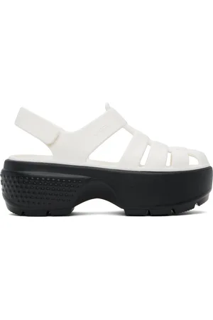 Crocs White Stomp Fisherman Sandals