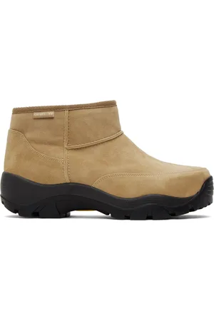 OPEN YY Beige Treaded Shearling Boots