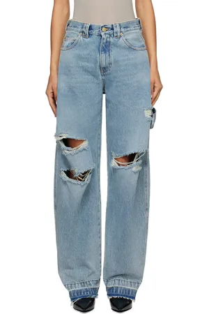 DARKPARK Blue Audrey Barrel Leg Carpenter Jeans
