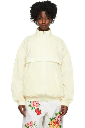 We11 Done Yellow Stand Collar Windbreaker Jacket