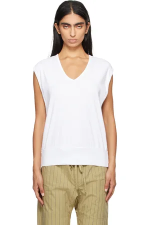 Gil Rodriguez White Billie Oversized Tank Top