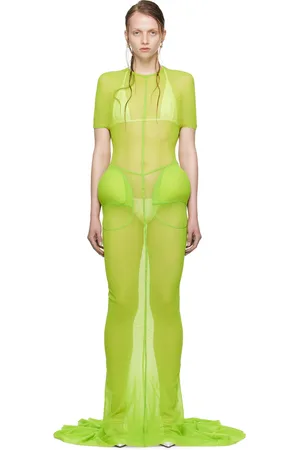 Jean Paul Gaultier Green Shayne Oliver Edition Maxi Dress