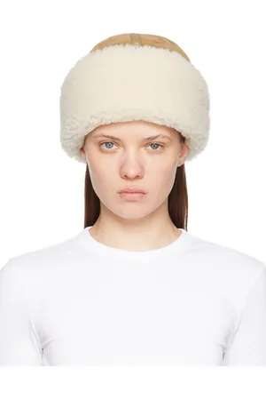 Totême Beige Shearling Winter Hat