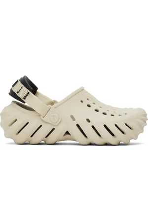 Crocs Beige & Black Echo Clogs