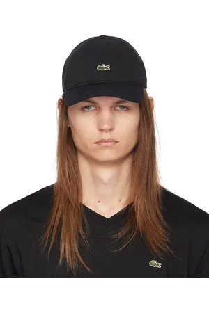Lacoste Black Organic Cotton Twill Cap