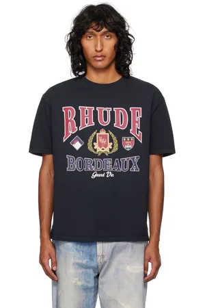 Rhude Black Bordeaux Grand T-shirt