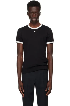 Courrèges Black Signature Contrast T-Shirt