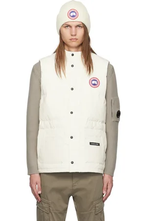 Canada Goose White Freestyle Crew Down Vest