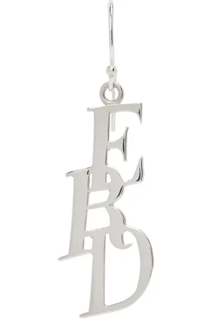 ENFANTS RICHES DEPRIMES Silver Small Monogram Single Earring