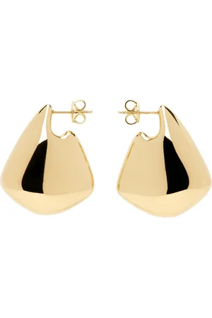 Bottega Veneta Gold Small Fin Earrings