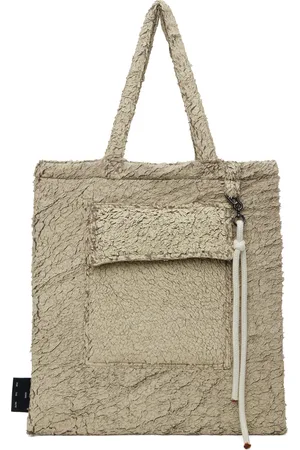 SONG FOR THE MUTE Beige Faux-Fur Tote