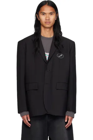 We11 Done Black Oversized Suit Blazer