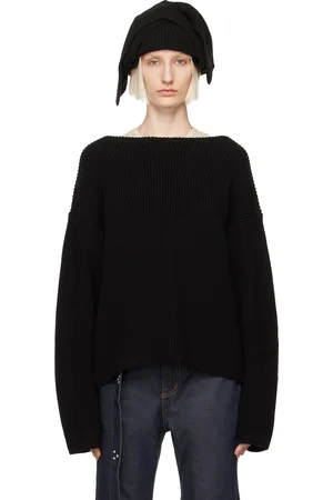 OPEN YY Black Damaged Heart Sweater