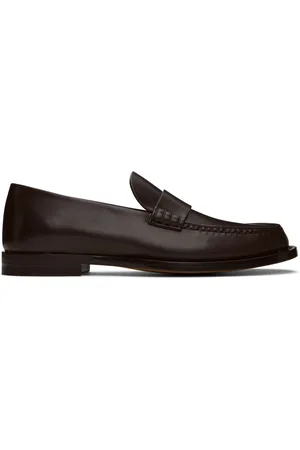 The Row Brown Novus Loafers