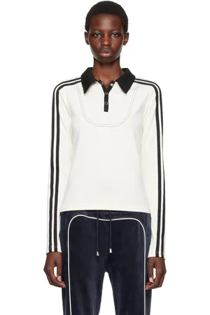 Kijun Off-White Stripe Long Sleeve Polo