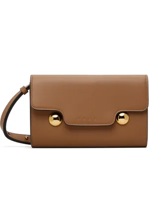 Marni Tan Leather Trunkaroo Bag