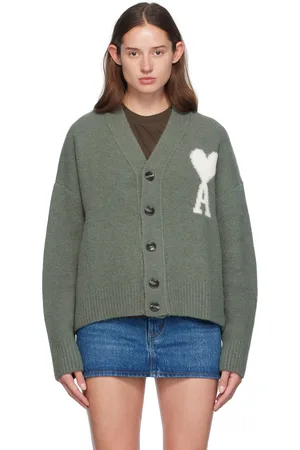 Ami Green Ami de Cœur Cardigan