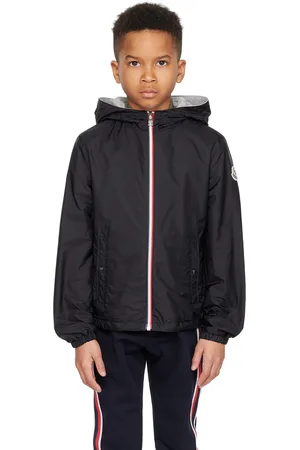 Moncler Kids Black Urville Rain Jacket