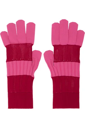 CFCL Pink & Red Fluted Gloves