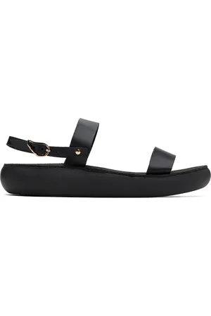 Ancient Greek Sandals Black Clio Comfort Sandals