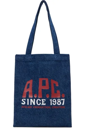 A.P.C. Indigo Lou Carpenter Denim Tote
