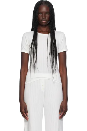 Leset White Slim Fit T-Shirt
